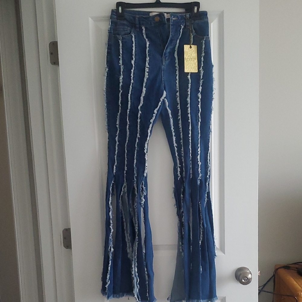 Blue Flare & Wide Leg Jeans